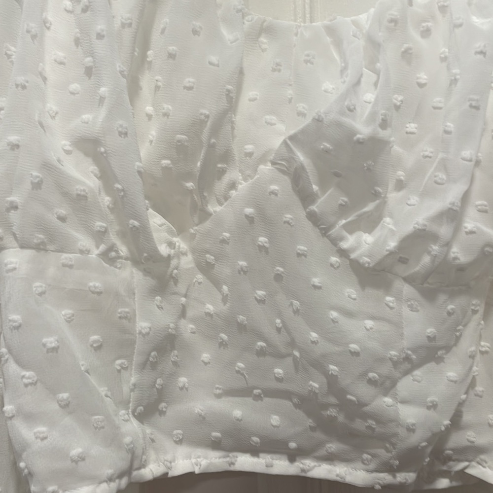 White Crop Top *NEVER WORN!* - Picture 2 of 4